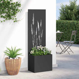 Garden Privacy Screen Black 50 x 150 cm Cold-rolled steel 876462