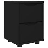 Bedside Table Black 30.5 x 30 x 43 cm Engineered Wood 888799