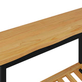 Console Table EKAI Black 112 x 35 x 76 cm Solid Pine Wood 42037017