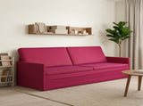 3 Seater Sofa Wine Red 220 x 81 x 82 cm Velvet 42041158