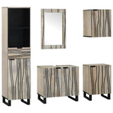 Bathroom Furniture Set 5 pcs Walnut brown 38 x 33 x 160 cm 3310051