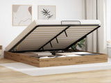 Ottoman Bed Frame with Storage Artisian Oak 203 x 180 x 25 cm 3409212