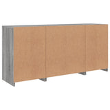 Sideboard with LED Lights Grey Sonoma 142,5x37x67 cm 3209070