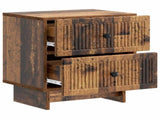 Bedside Cabinet with Drawer 2 pcs Old Wood 43 x 34.5 x 47.5 cm 893852