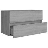 Sink Cabinet Grey Sonoma 80x38.5x45 cm Engineered Wood 815652