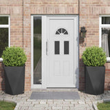 Planter 2 pcs Black 50 x 50 x 75 cm Steel 883795
