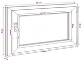 Basement Window Internal Colour White RISOR 85 x 55 cm 42047848