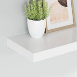 Floating Wall Shelves 4 pcs White 40x23x3.8 cm MDF 323807