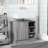 Sink Cabinet Grey Sonoma 63x29x55 cm Engineered Wood 848134