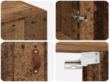 Wall-Mounted Cabinet 2 pcs Old Wood 69.5 x 34 x 90 cm 3394572