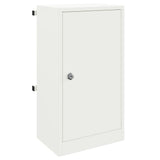 Mailbox with Storage with Door White 30 x 20 x 55 cm Steel 874948