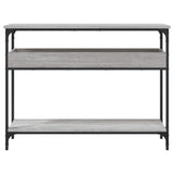 Console Table with Shelf Grey Sonoma 100x29x75cm Engineered Wood 837720