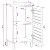 Storage Cabinets Natural 40 x 33 x 75cm Solid Mango Wood 4018868