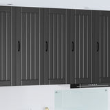 Wall Cabinet LUCCA Black 40 x 31 x 100 cm Engineered Wood 885116