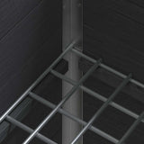 Garden Raised Bed Grey 75 x 30 x 22 cm WPC and Aluminium 42039083