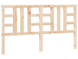 Bed Headboard 141x4x100 cm Solid Wood Pine 817835