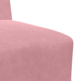 Modular Sofa Unit Armless 2 pcs Pink 55 x 74 x 82 cm Velvet 3399763