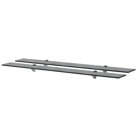 Floating Shelves 2 pcs Glass 100x20 cm 8 mm 3051533
