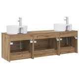 Bathroom Cabinet Set 3 pcs Artisan Oak 62.5 x 44.5 x 50 cm 3405874