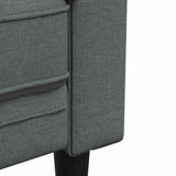 Living Room Couch 2 pcs Dark Grey 201.5 x 74.5 x 74.5 cm Fabric 3385857