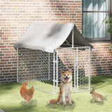 Outdoor Dog Kennel with Roof 200x100x150 cm 171496