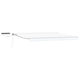 Electric Retractable Awning White 4.5 x 3 m 3421859