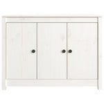 ZNTS Sideboard White 100x35x74 cm Solid Wood Pine 814560