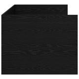 Bed Frame with Storage Black Oak 80 x 200 cm Engineered Wood 3429635