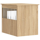 Dog Crate Furniture Sonoma Oak 55x75x65 cm Engineered Wood 838318
