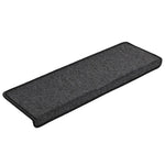 Stair Mats 15 pcs 65x21x4 cm Anthracite Rectangular Edge 134567