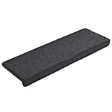 Stair Mats 15 pcs 65x21x4 cm Anthracite Rectangular Edge 134567