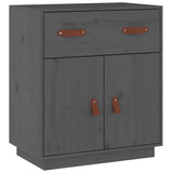Sideboard Grey 65.5x40x75 cm Solid Wood Pine 820129