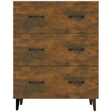 Sideboard Smoked Oak 69.5x34x90 cm Engineered Wood 817348