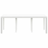 Garden Dining Table White 200 x 100 x 73 cm Poly Rattan 871690