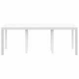 Garden Table White 200 x 100 x 73 cm Poly Rattan 871690