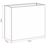 Garden Planter 2 pcs Anthracite 50 x 20 x 40 cm 8005447