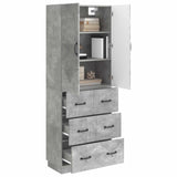 Cabinet Set 2 pcs Concrete Grey 66 x 34.5 x 87 cm 3416802