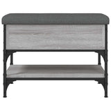Shoe Bench Grey Sonoma 62x42x45 cm Engineered Wood 835190