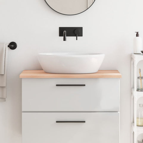 Bathroom Countertop 80x60x2 cm Untreated Solid Wood 3156026