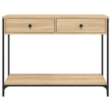 Console Table Sonoma Oak 100x34.5x75 cm Engineered Wood 834171