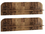Wall Shelf 2 pcs Old Wood 102 x 13.5 x 37.5 cm Engineered Wood 8014966