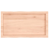 Table Top 80x40x cm Untreated Solid Wood Live Edge 363874