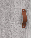 Highboard Grey Sonoma 69.5x34x180 cm Engineered Wood 3189483