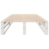 Bed Frame without Mattress White 90x190 cm Single Solid Wood Pine 850861