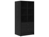 Desk with Drawer 2 pcs Black Oak 3337370