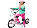 Kids Scooter, Teen Kick Scooter with Rubber Wheels, 16" Front Wheel, Height Adjustable Handlebar, T3398P348521