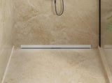 Wall Mounted Shower Drain Silver 90 cm Stainless Steel 304 42015995