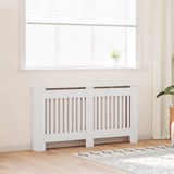 White Radiator Cover Heating Cabinet 152 cm Engineered Wood 242190