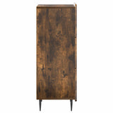 Drawer Cabinet Smoked Oak 33 x 34.5 x 92 cm Engineered Wood 894390
