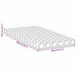 Mattress with Coconut Layer White 160 x 80 cm PU Foam 4106378